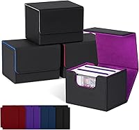 Vista 18 de ZLCA Caja de Mazo de Cartas con 2 divisores para tarjetas MTG, caja de almacenamiento horizontal grande para tarjetas que se adapta a más de 150 4