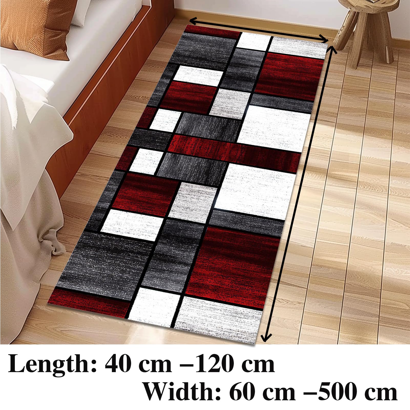 Dywaniki chodnik chodnik kuchenny antypoślizgowy dywan 90 x 500 cm