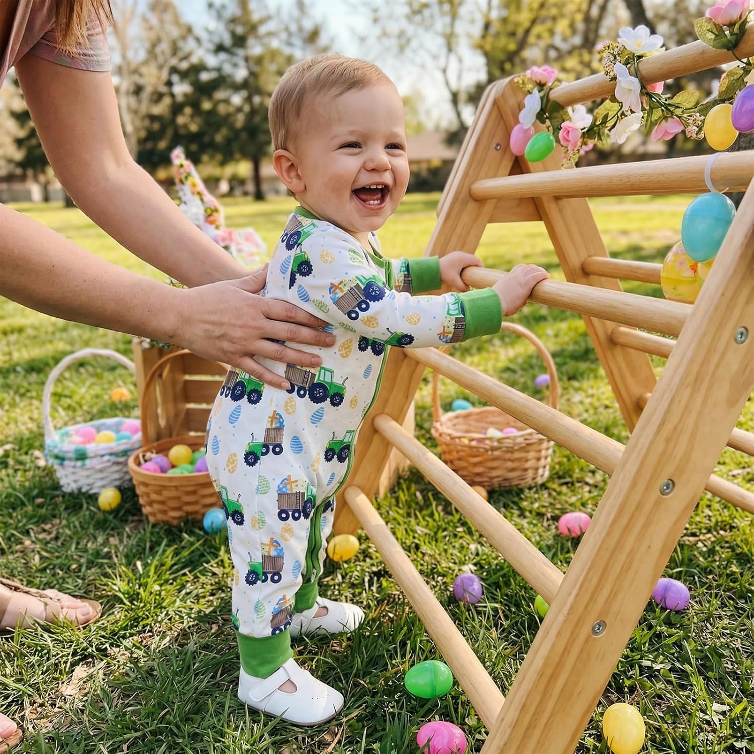 One opening Valentines Day Outfit Baby Boy Girl Romper Jumpsuit Cartoon Long Sleeve Zipper Onesie Newborn Sleeper Pjs - Image 2