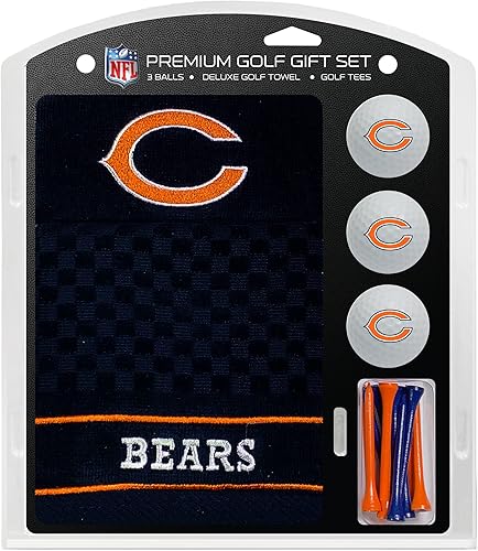 Vista 52 de Team Golf Juego de regalo premium de la NFL: toalla bordada de lujo, 3 bolas, 14 camisetas (2-3/4 pulgadas regular)