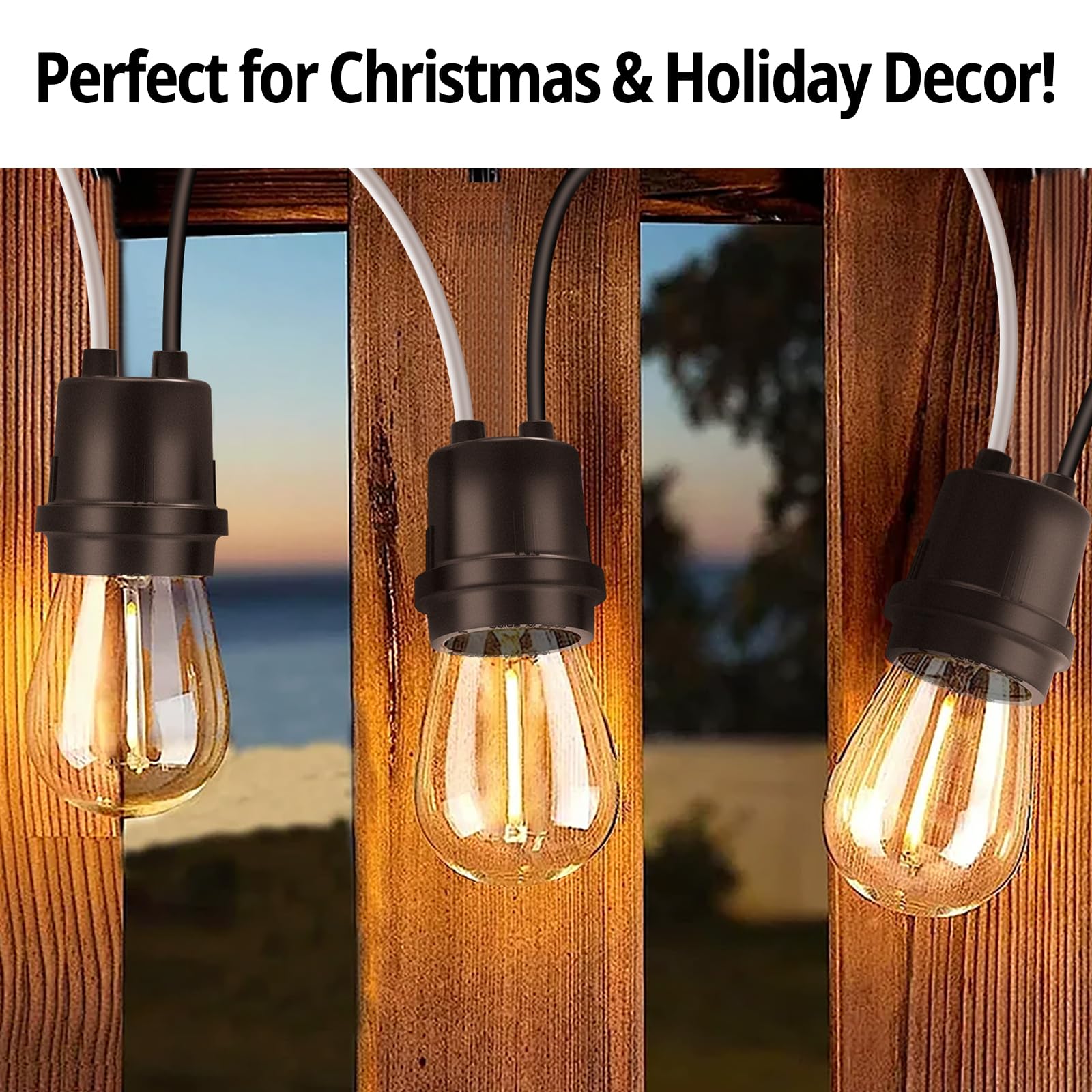 Waterproof Light Sockets - 12 Pack -2