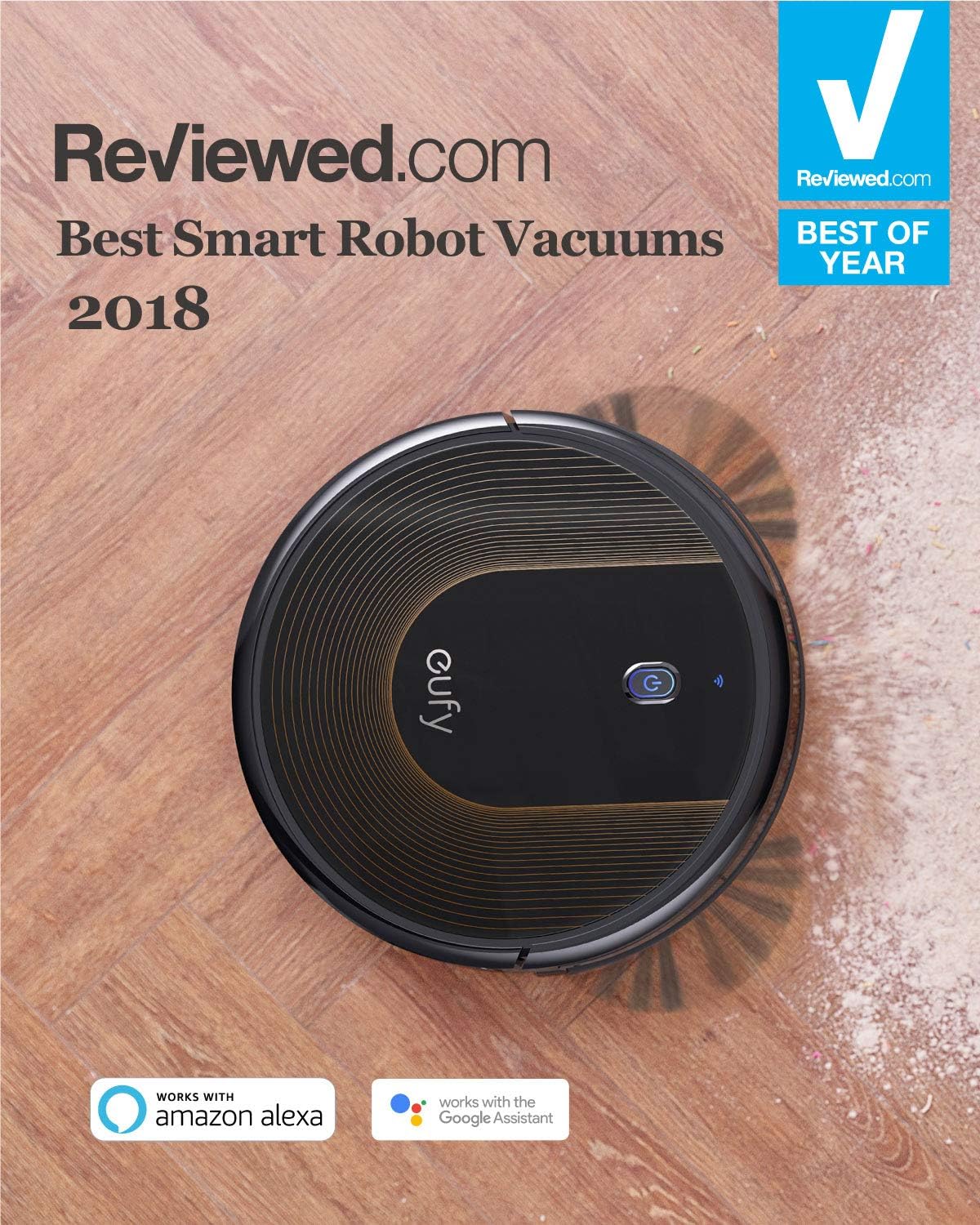 (Refurbished) eufy BoostIQ RoboVac 30C, Robot Vacuum Cleaner, Wi-Fi, Super-Thin, 1500Pa Strong Suction, Boundary Strips Included, Self-Charging Robotic Vacuum Cleaner : Industrial & Scientific
