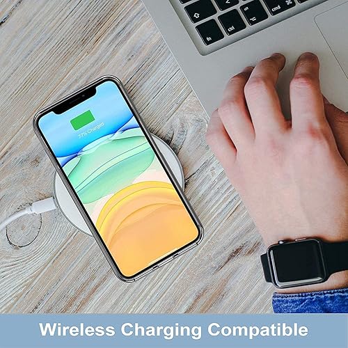 Miniatura 7 de RANZ Funda para Galaxy S22 Ultra, antiarañazos, a prueba de golpes, funda protectora de policarbonato duro y TPU transparente para Samsung Galaxy