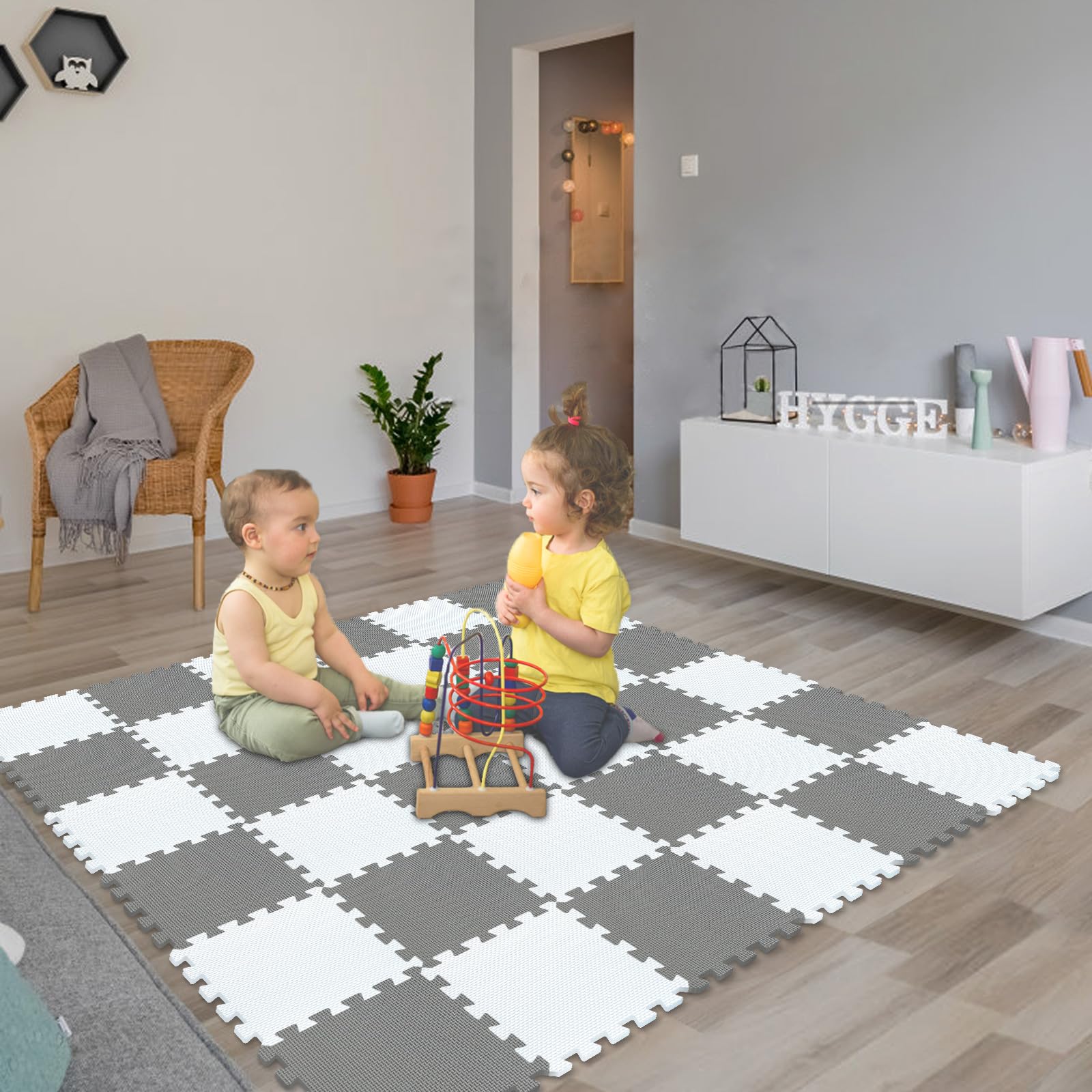 qqpp Mat, zachte EVA Foam Baby Play Matten Voor Vloer, Jigsaws