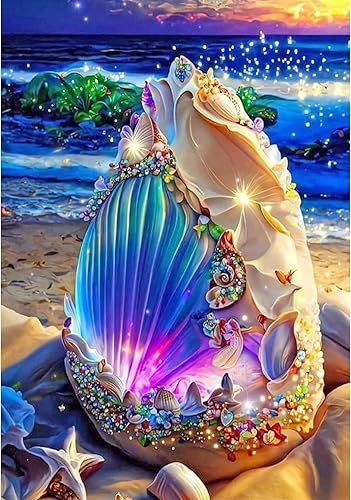 hill froeistung Kits de pintura de diamante, kit de arte de diamantes de playa, kits de pintura de diamante 5D para adultos, taladro completo