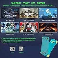 Vista 7 de Controlador de juego móvil Gamepad para iPhone iOS Android PC funciona con iPhone131211X, iPad, Samsung Galaxy, Motorola, TCL, tableta, Apex