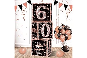 Eiurteao 3Pcs 60Th Birthday Decoration Boxes for Women