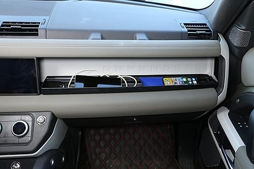 Miniatura 6 de TINKI Caja de almacenamiento para guantes Co-Pilot para interior de automóvil, organizador compatible con Land Rover Defender 110 accesorios 2022