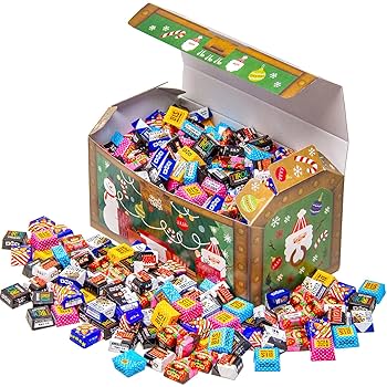 Amazon.co.jp: チロルチョコ 詰め合わせ クリスマス 宝箱 7種類