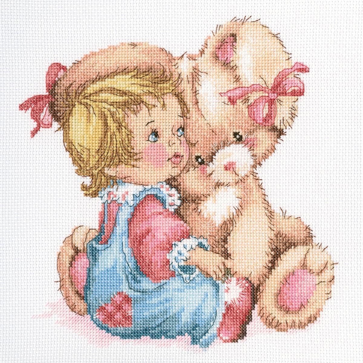 Rto Multi Cross Stitch Kit Baby/Bunny