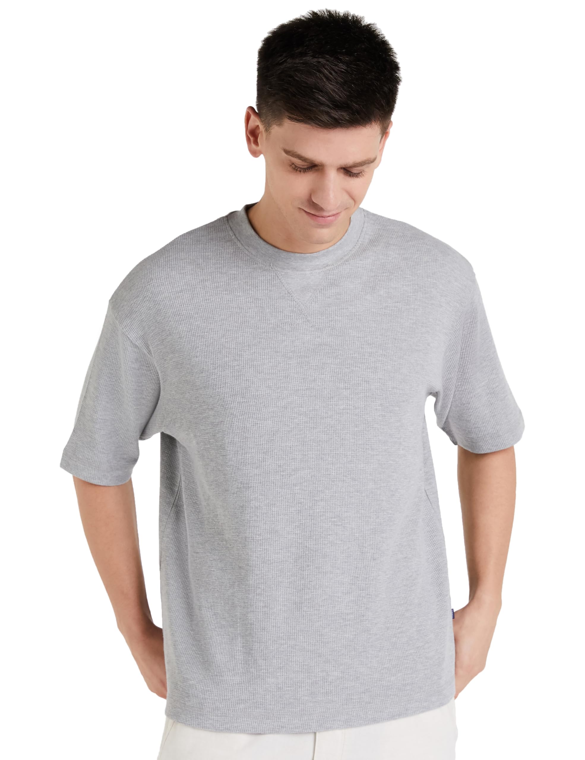 Amazon Brand - SymbolMen's Cotton Oversized Fit T-Shirt