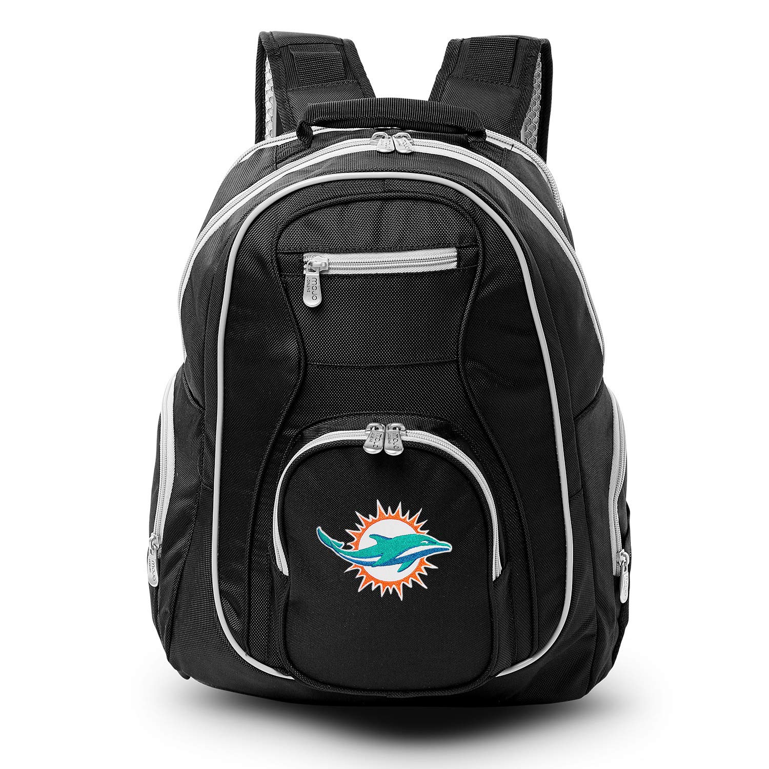 Denco Miami Dolphins Laptop Backpack- Fits Most 17 Inch Laptops and Tablets - Ideal for Work, Travel, School, College, and Commuting