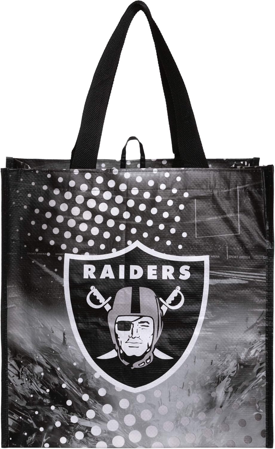 FOCO NFL unisex-adult Nfl Team Logo 4-pack Reusable Grocery Shopping Bags Totes - Image 2