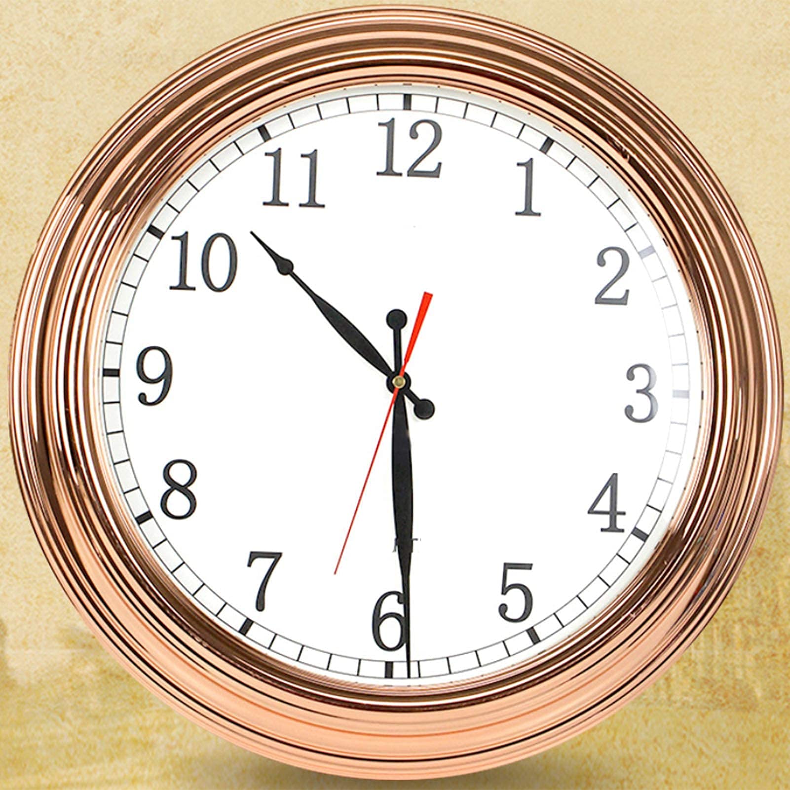 Orologio da parete metallico, 40,6 cm, orologio da parete da giardino con staffa esterna, impermeabile, per camera da letto, soggiorno, cucina, bar, ufficio, casa e cucina