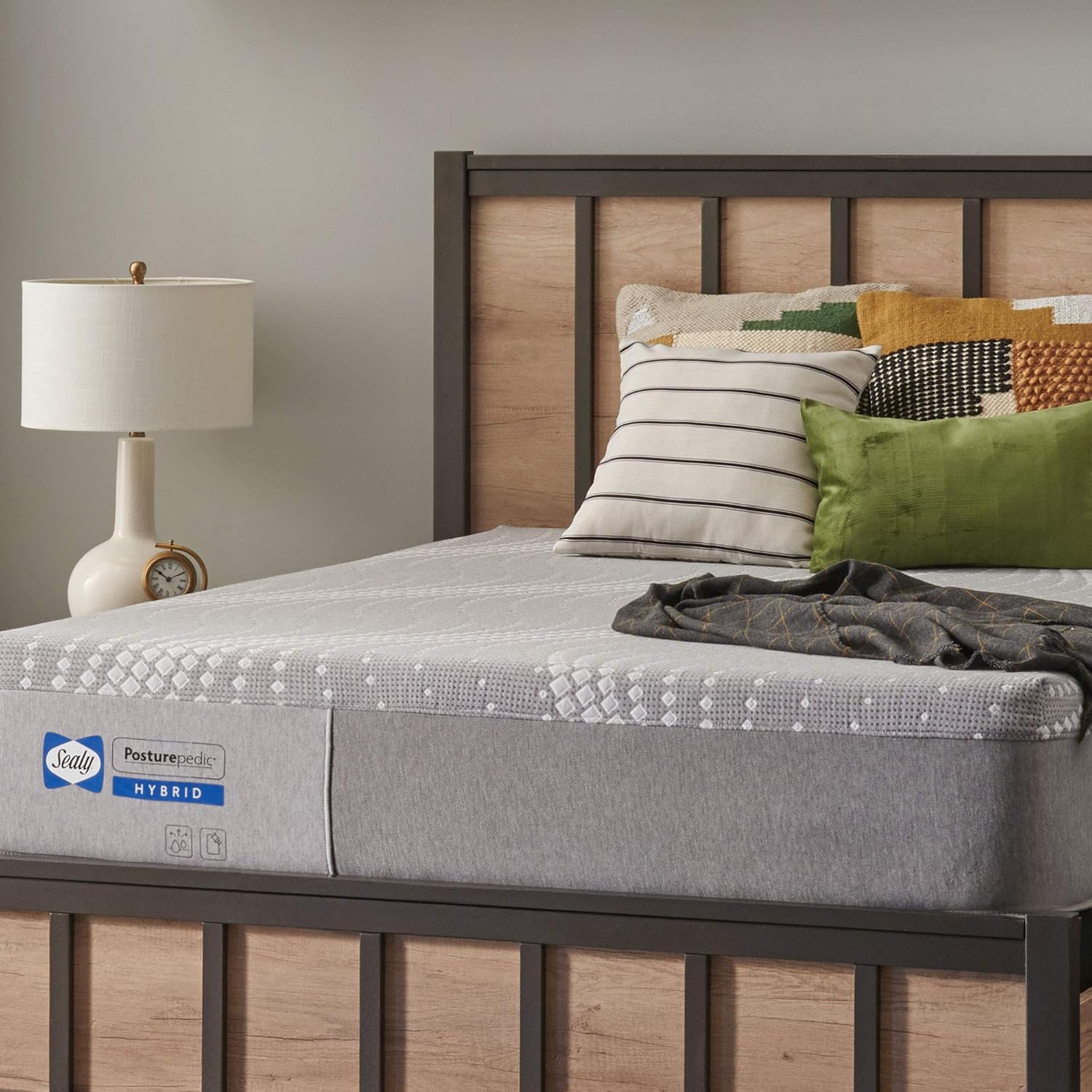 Sealy Posturepedic Hybrid Medina Firm Feel Mattress and 5