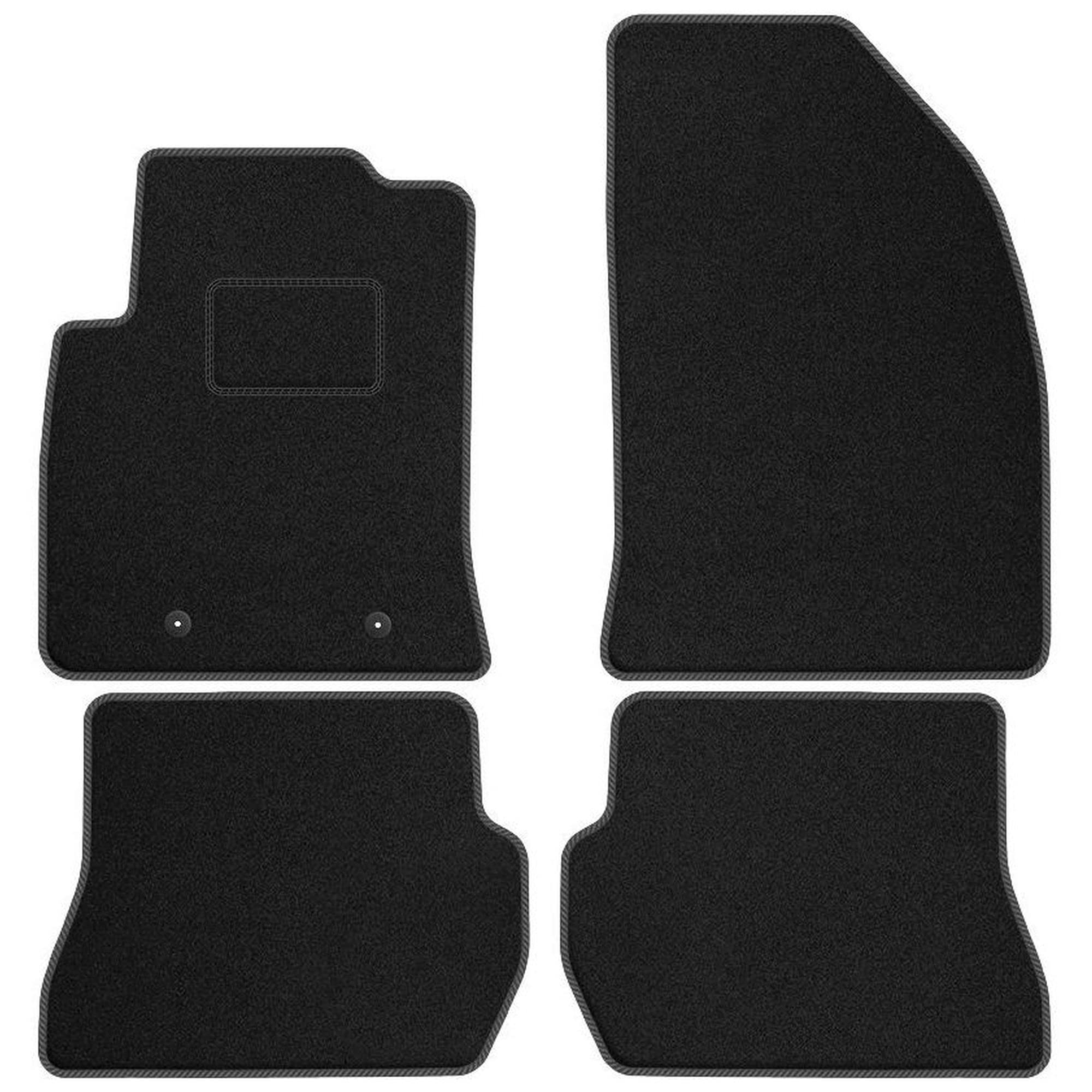 MOTOS Alfombrillas Coche De Velours Premium Adecuado Para Ford Fiesta V 2005-2008 Después Del Lavado De Cara - Premium, Matt, Azul - Experimenta Un Nuevo Confort De Conducción Con Un Juego De