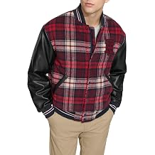 Tommy Hilfiger Mens Tommy Hilfiger Mens Mixed-media Bomber Jacket