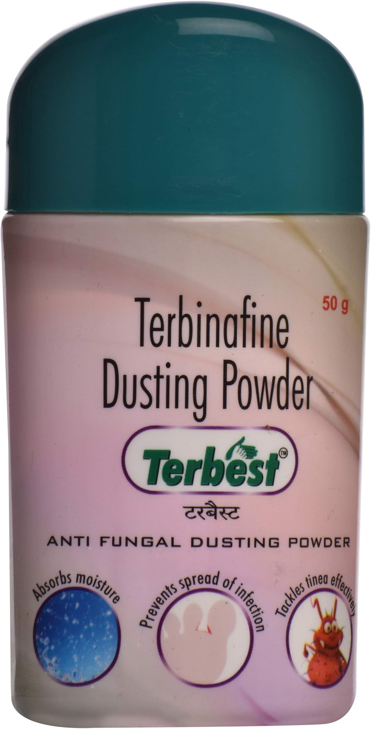 Terbest - Bottle of 50 g Anti Fungal Dusting Powder