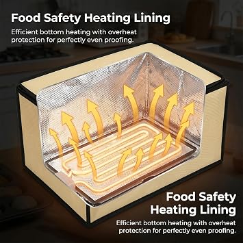 Folding Bread Proofing Box with 10-45℃ Temp Control & Timer