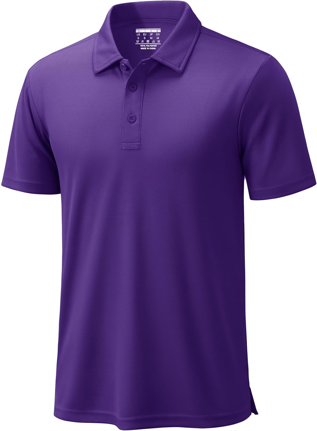 TACVASEN Mens Polo Shirts Short Sleeve Dry Fit Performance Breathable Golf Shirt with Collar Tennis Casual Business Work