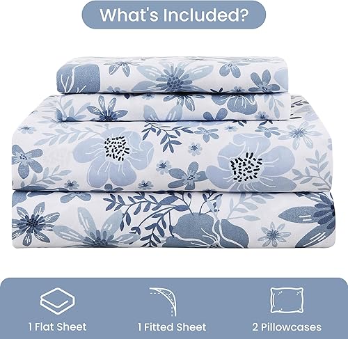 Miniatura 10 de Mooreeke Sábanas tamaño Queen, juego de sábanas a cuadros grises con bolsillo profundo, sábana bajera antideslizante de microfibra a cuadros y