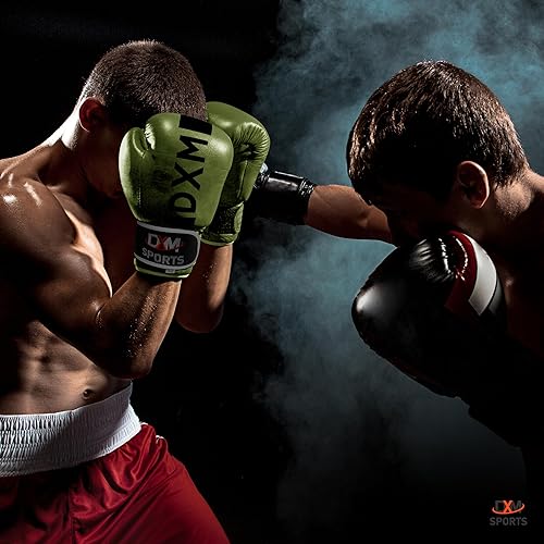 Miniatura 5 de DXM SPORTS Guantes de boxeo para hombres y mujeres, guantes de entrenamiento de boxeo, ideales para saco de boxeo pesado, entrenamiento, kickboxing,