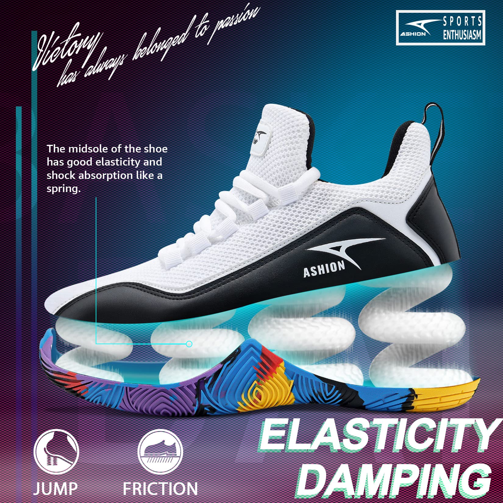 Scarpe Basket Bambino Scarpe per Bambini e Ragazzi Scarpe da Ginnastica Bambino High-Top Outdoor Sport