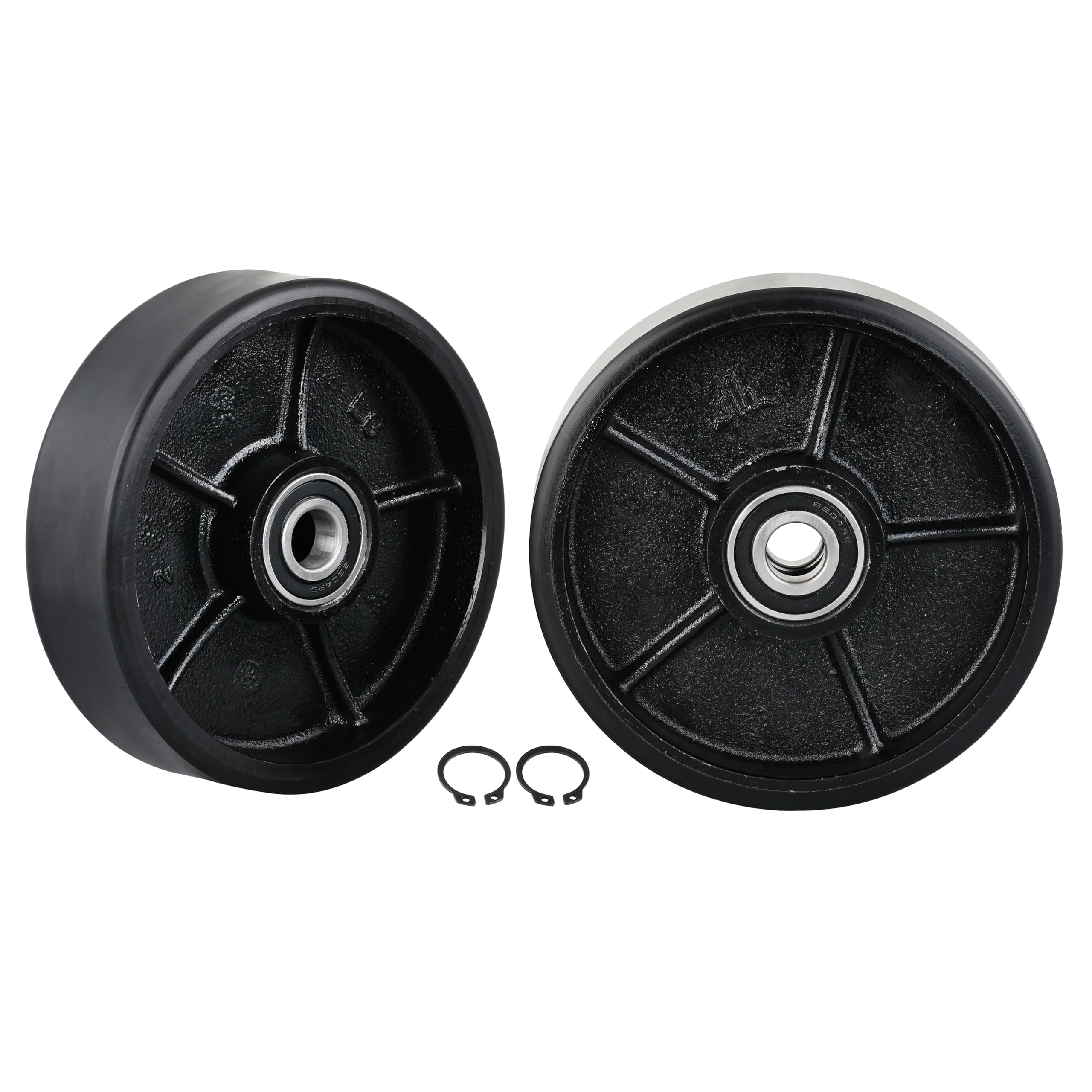 7x2" Steering Wheels for Pallet Jacks - Poly Black — Amazon image 4