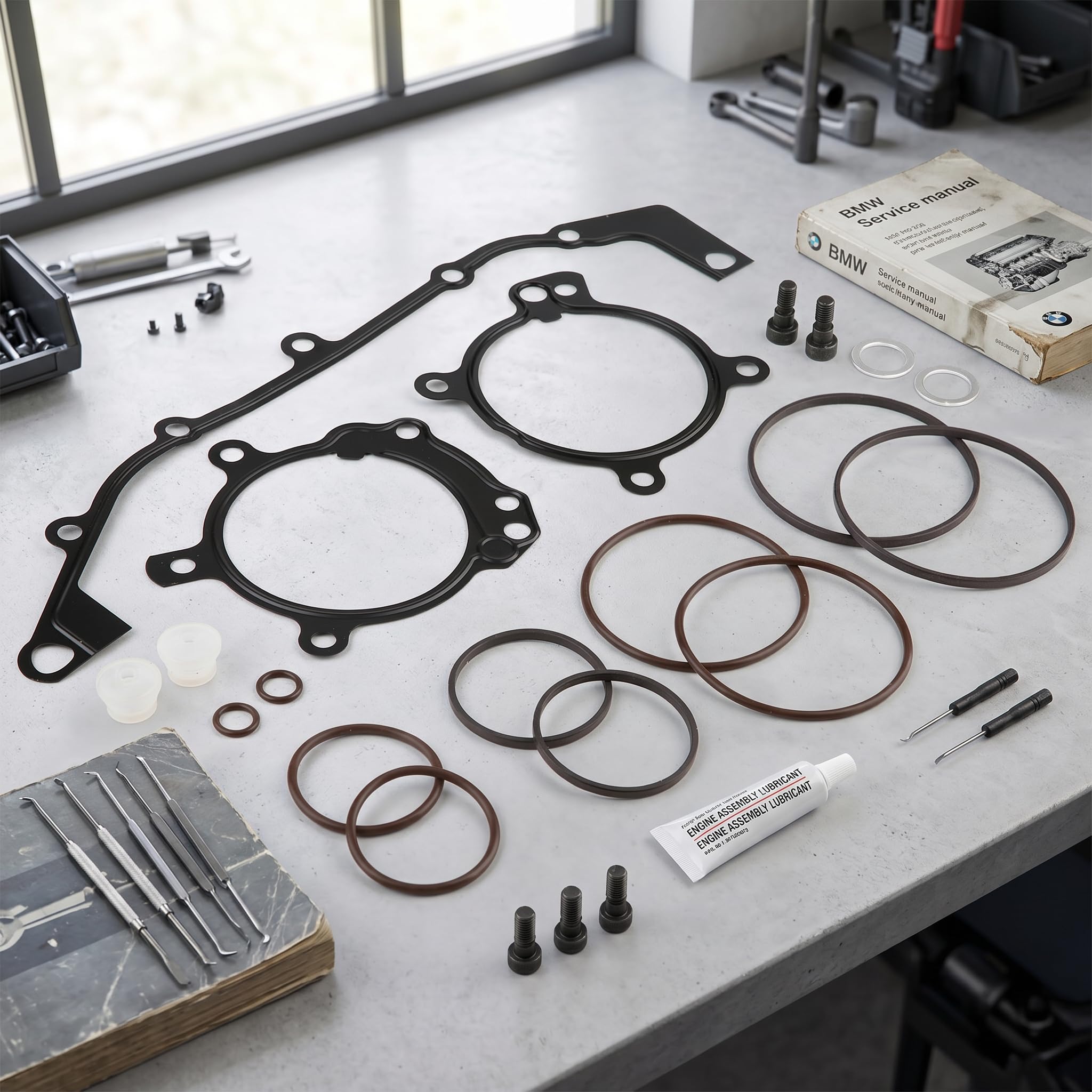 Kit di riparazione guarnizione O-ring, kit di riparazione guarnizione O-ring doppia guarnizione Vanos di ricambio per E36 E39 E46 E53