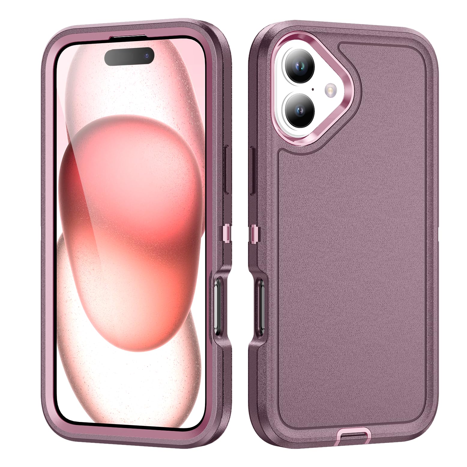 IDYStar for iPhone 16 Plus Case for Women,Hybrid Drop Test Heavy Duty Sturdy Shockproof Slim Fit Protective Phone Cover for iPhone 16 Plus 6.7 inch,