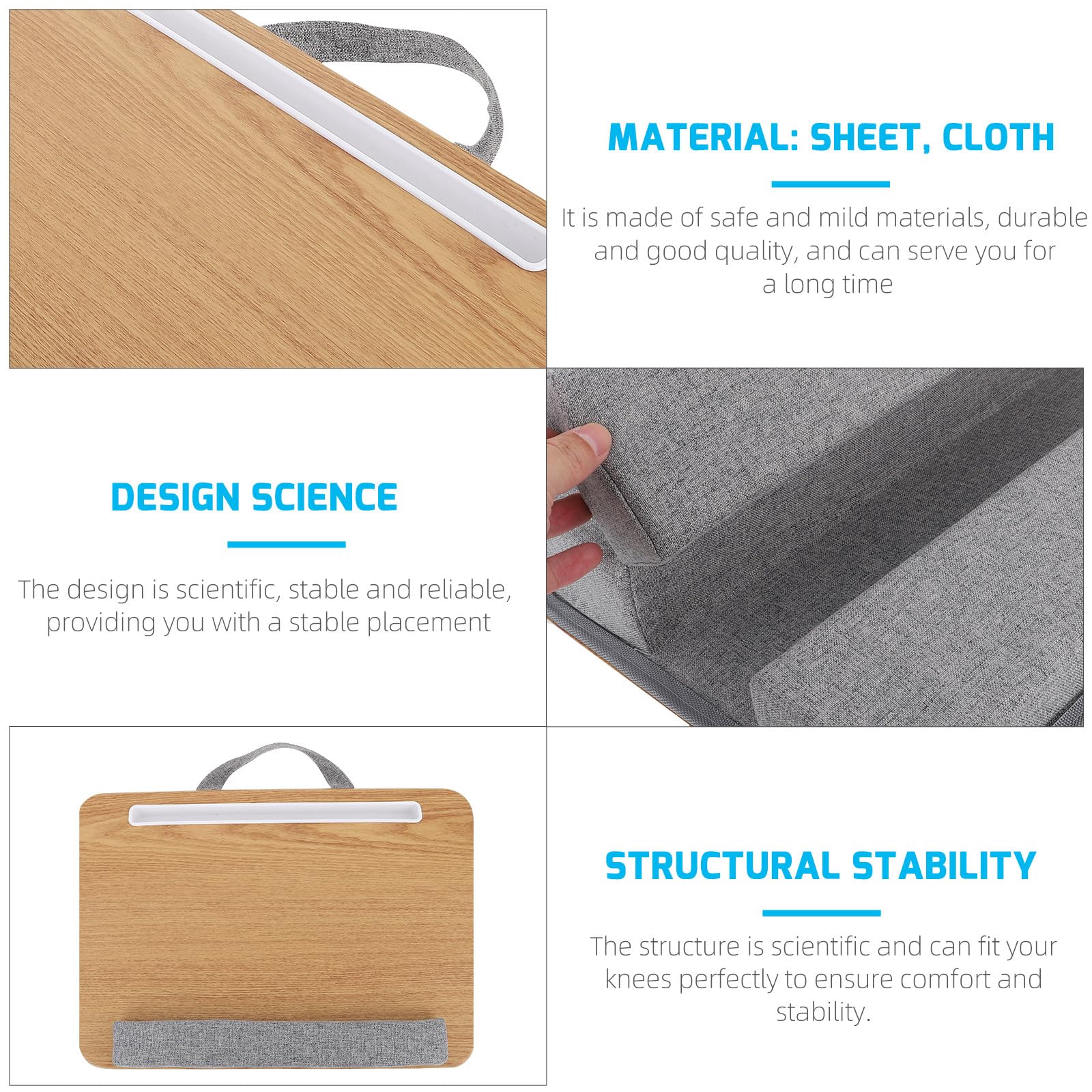Zerodeko Support pour Ordinateur Portable Pliable, Bureau Pratique, Kaki