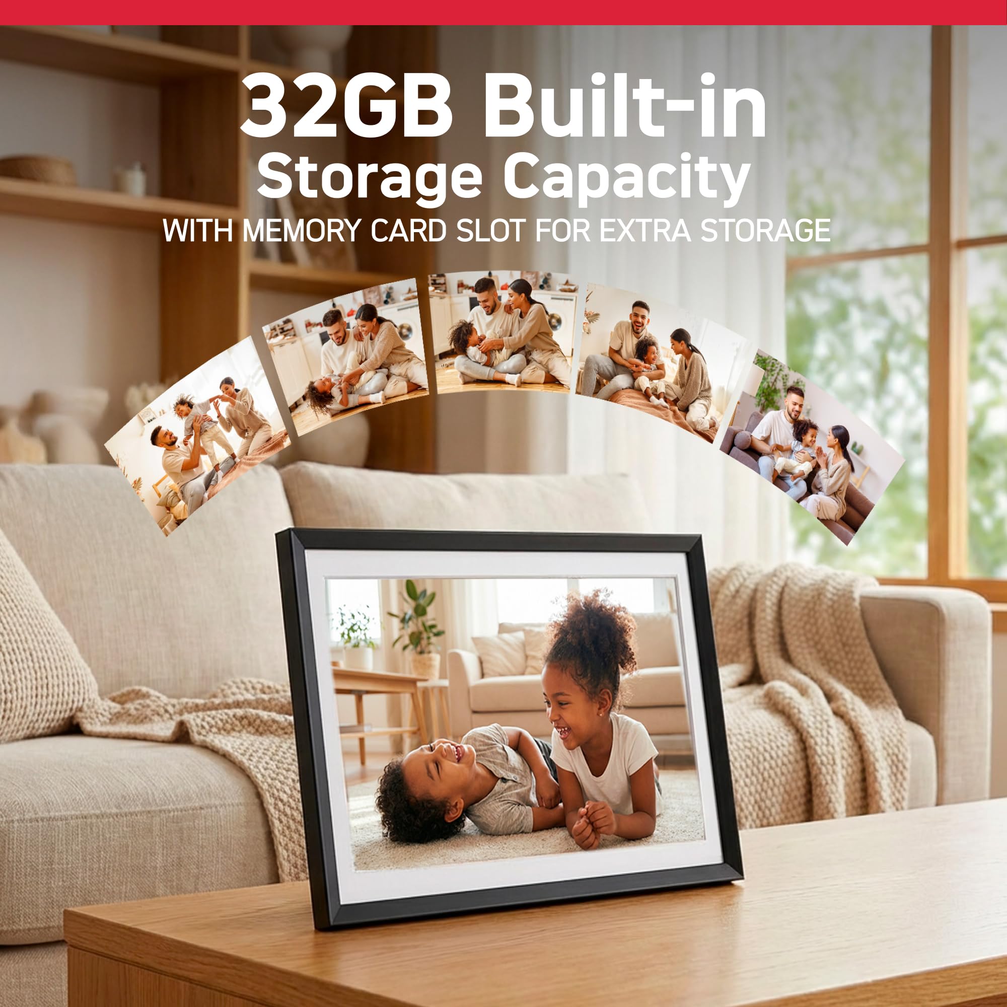 AgfaPhoto AGFA Photo Realiview APF1560WIFI – Digitaler Fotorahmen mit WLAN und integriertem 32-GB-Speicher – Fotos und Videos sofort teilen – Bild 4