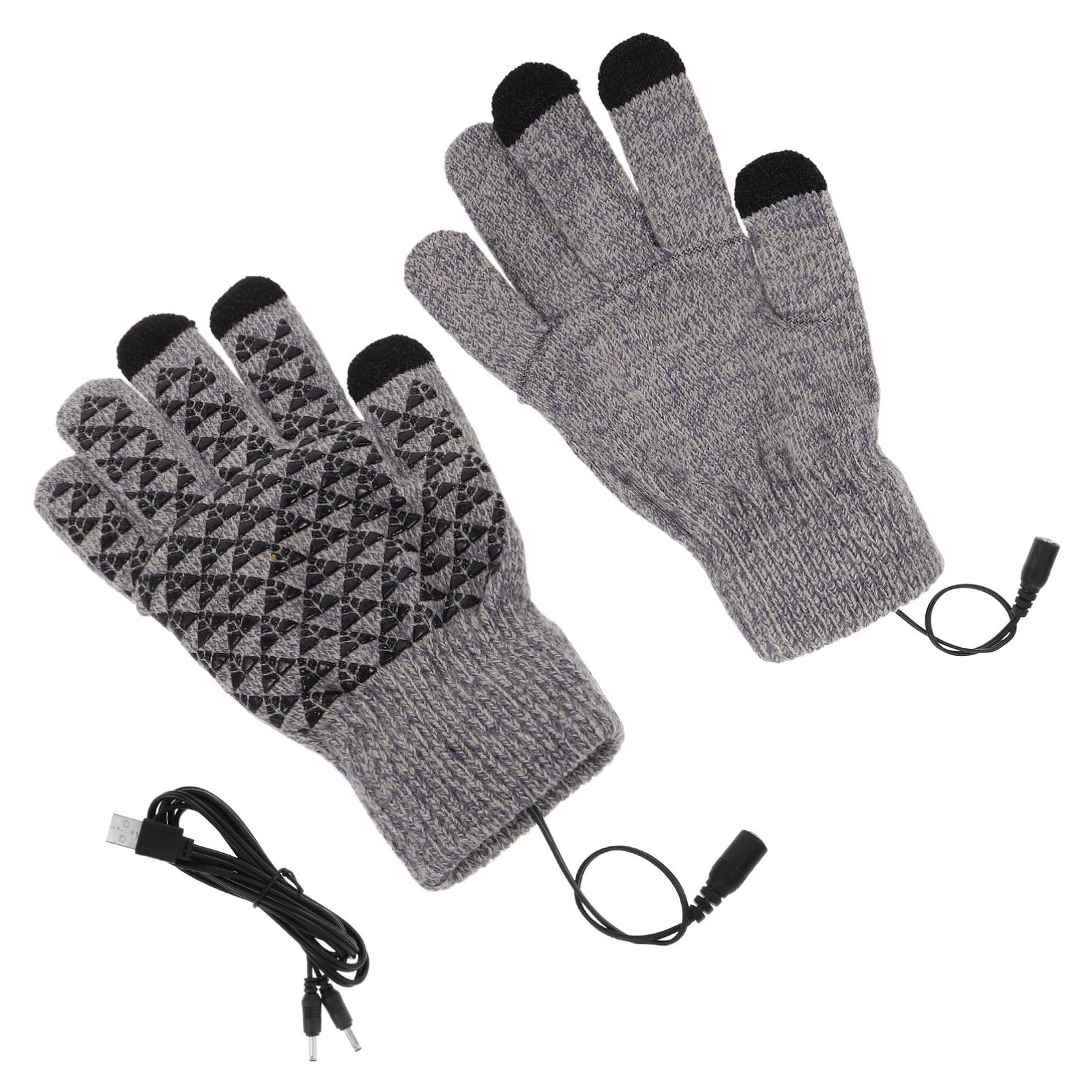 Abaodam Heated Gloves Electric Warming Mittens with Thickened Insulation for Winter Cycling Quick Heating Full Finger Design for Men and Women for Cold Weather Activities