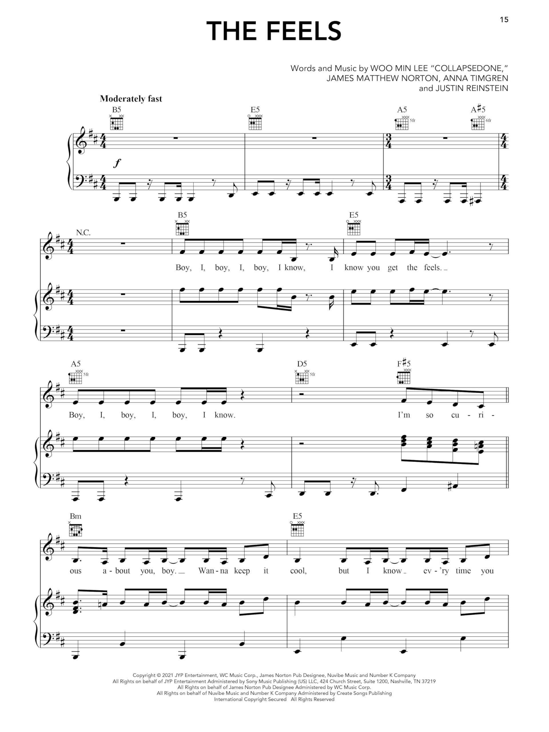 K-Pop Sheet Music Collection. Piano, Voix & Guitare.