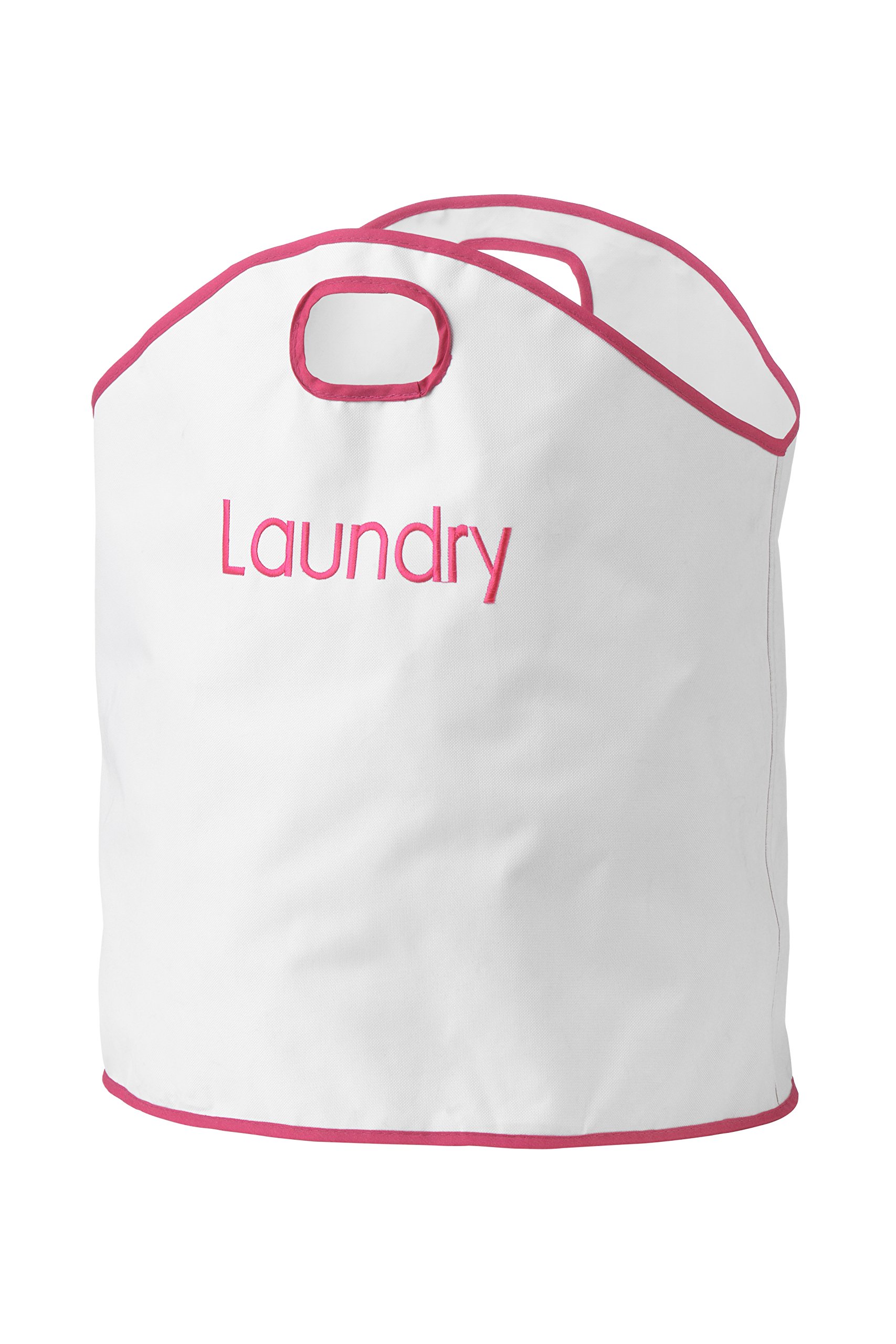 Premier Housewares Laundry Bag, Basket, Hamper - Hot Pink