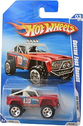 Hot Wheels 2010 Racing Series 3/10 Custom Ford Bronco 151/240, rojo