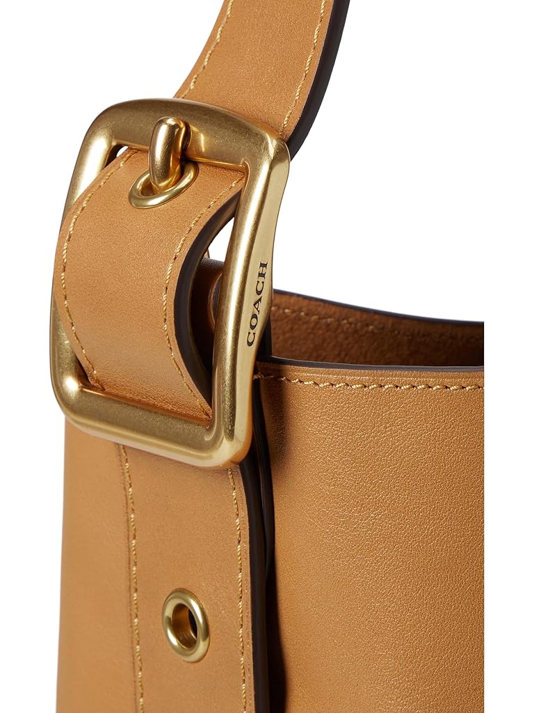 Brown COACH Bleecker Bucket Bag