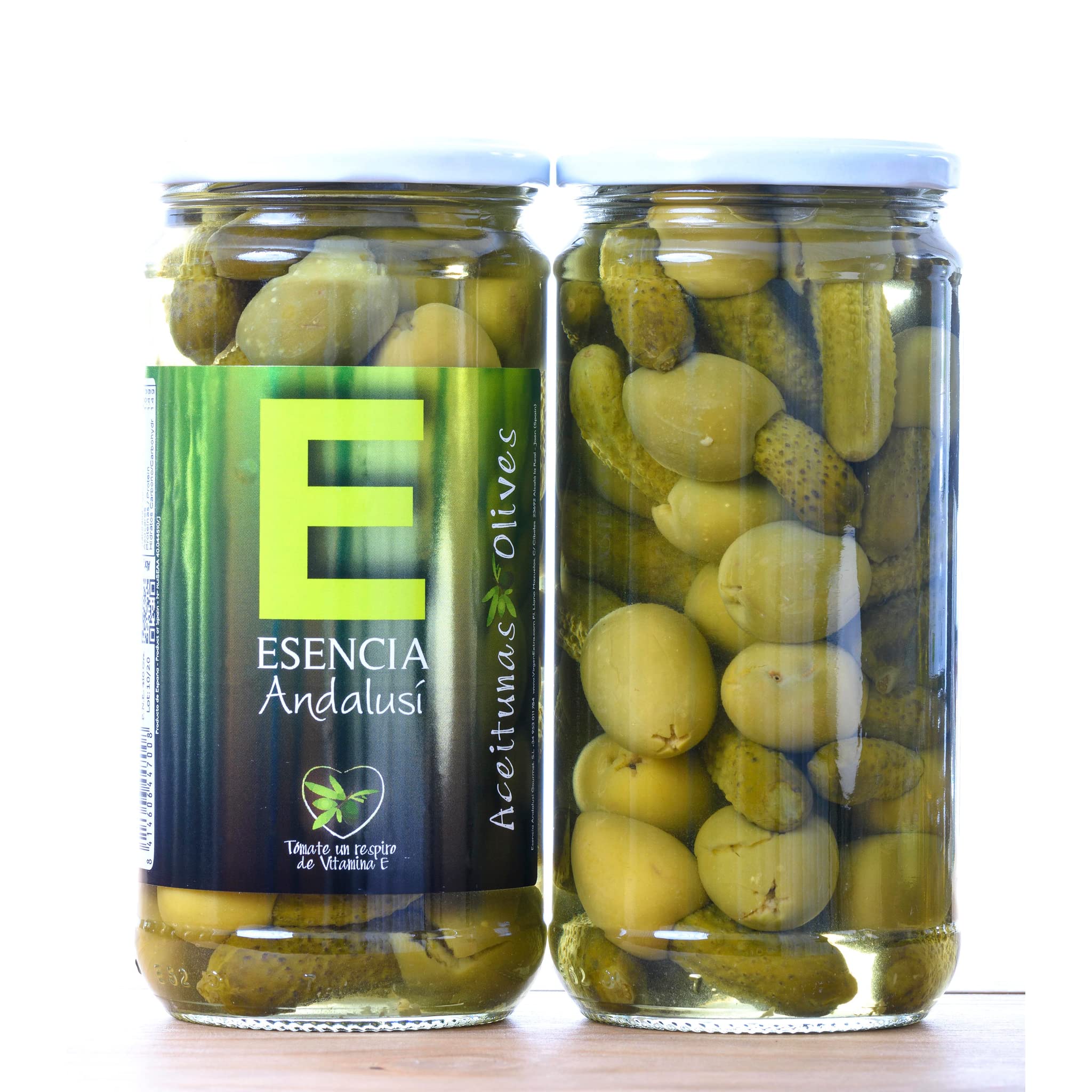 Esencia Andalusí Aceituna Gordal con Pepinillos 700 g 2 sztuk