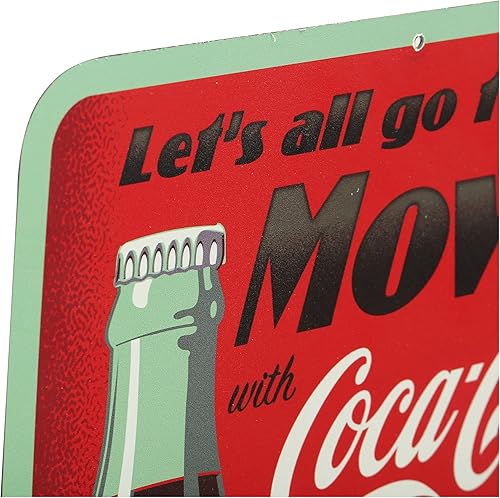 Vista 36 de Coca-Cola Things Go Better With Coke - Letrero de metal vintage de Coca-Cola para cocina, cueva de hombre o garaje Blanco/Rojo