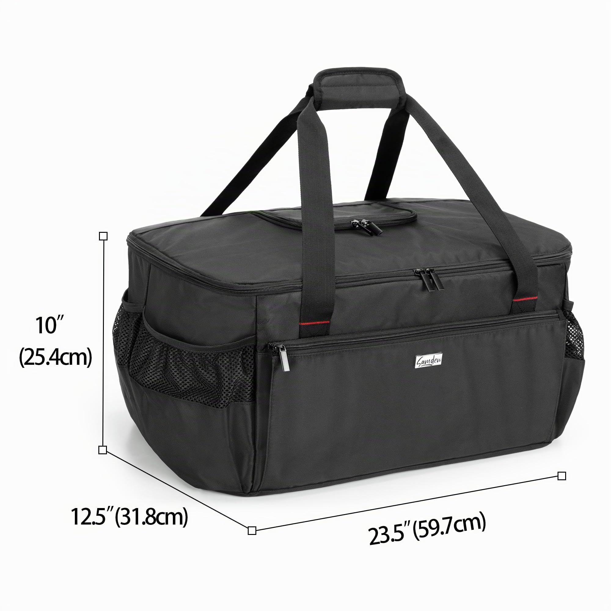 SAMDEW Funda para Parrilla de Exterior, Solo la Funda (Diseño Patentado) | Bolsa de Transporte para Parrilla Portátil, Compatible con Las Parrillas de Gas Weber 1141056 y Weber 1141001 Go-Anywhere
