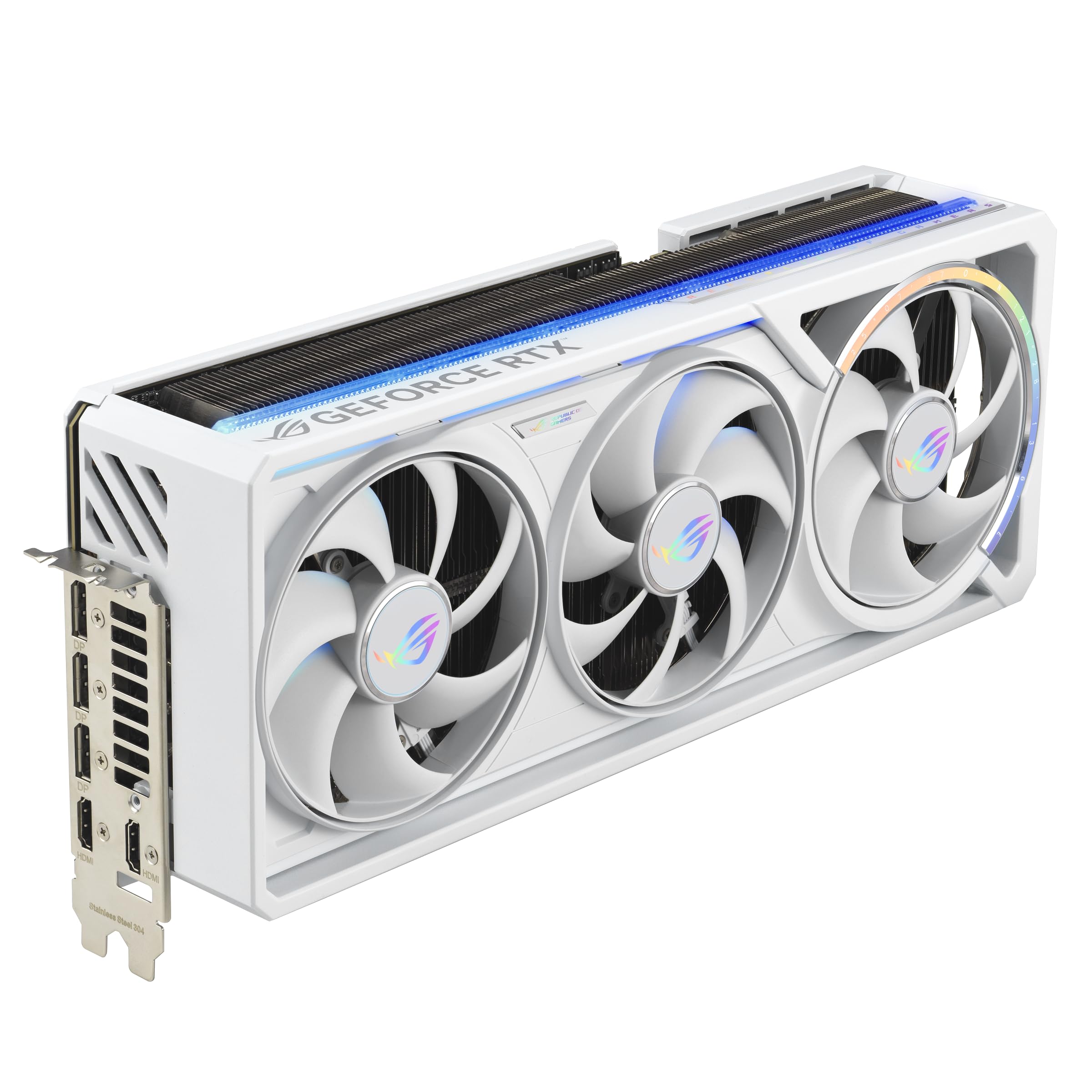 ASUS ROG Astral GeForce RTX 5090 Carte Graphique GDDR7 White OC Edition Gaming, 4 Ventilateurs, PCIe 5.0, 3 x DP 2.1b, 2 x HDMI 2.1b, Blanc
