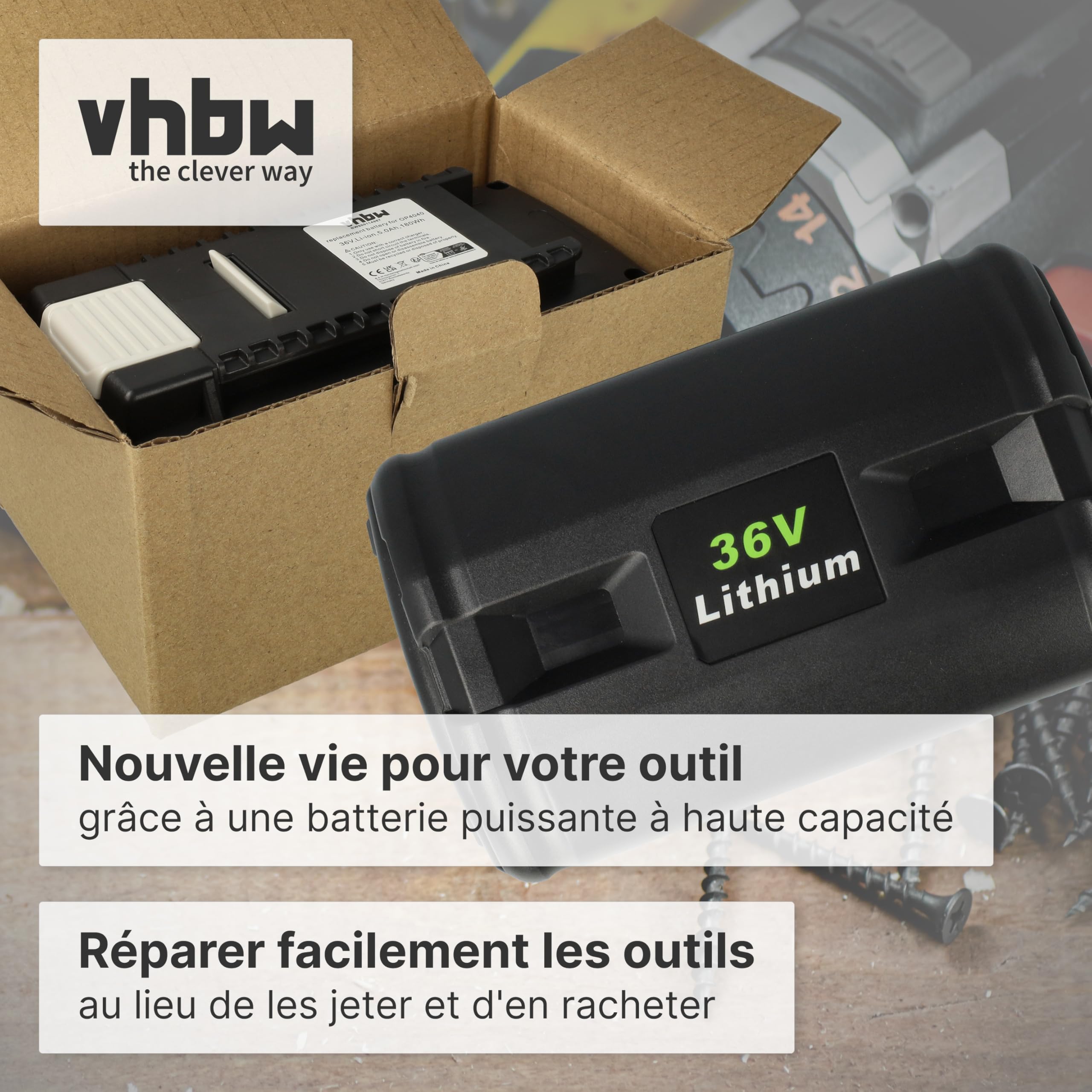 vhbw 1x Batterie Compatible avec Ryobi 40V 14 in Brushless Chain Saw
