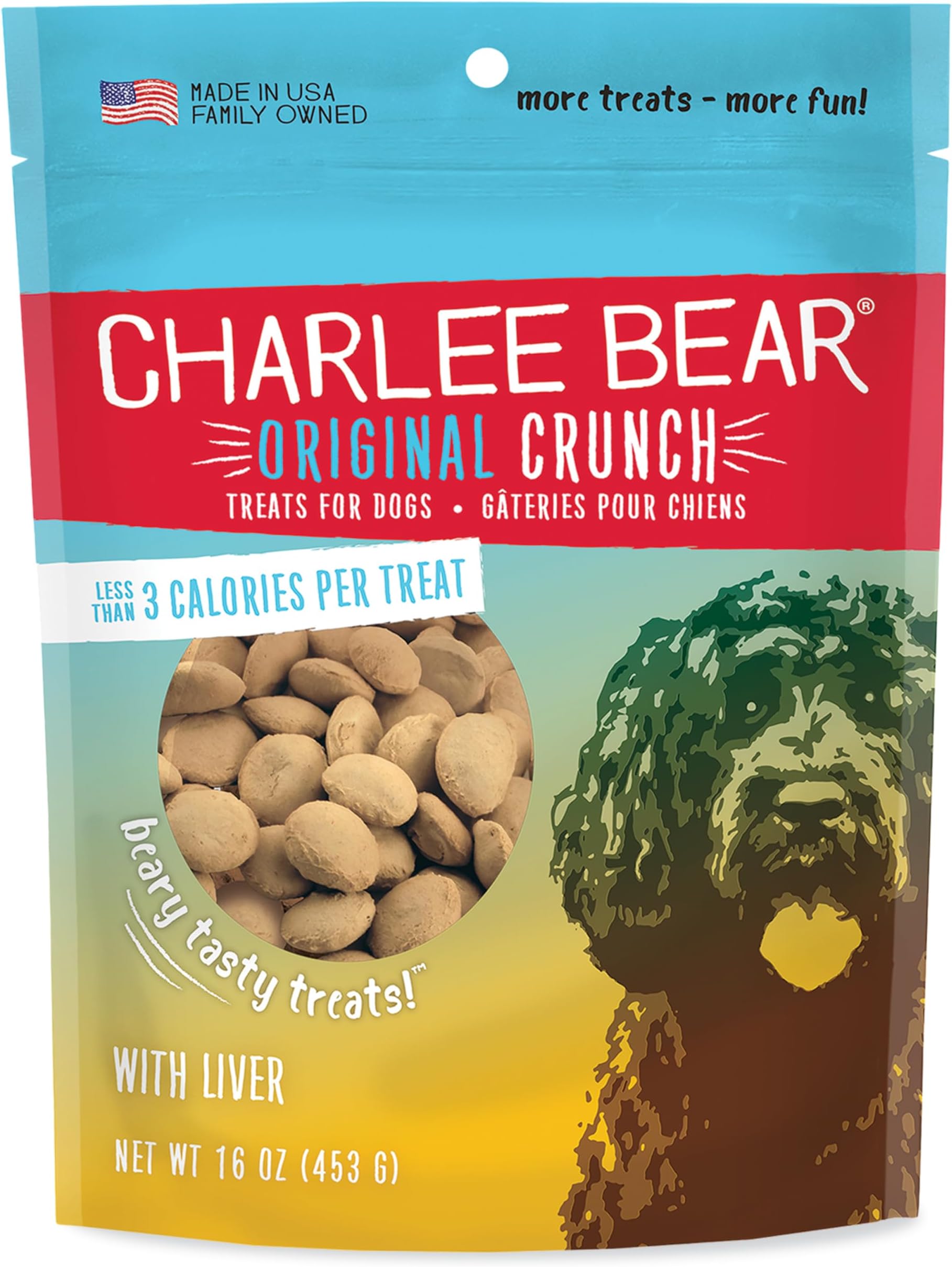 Charlee BearDog Treat, 16-Ounce, Liver