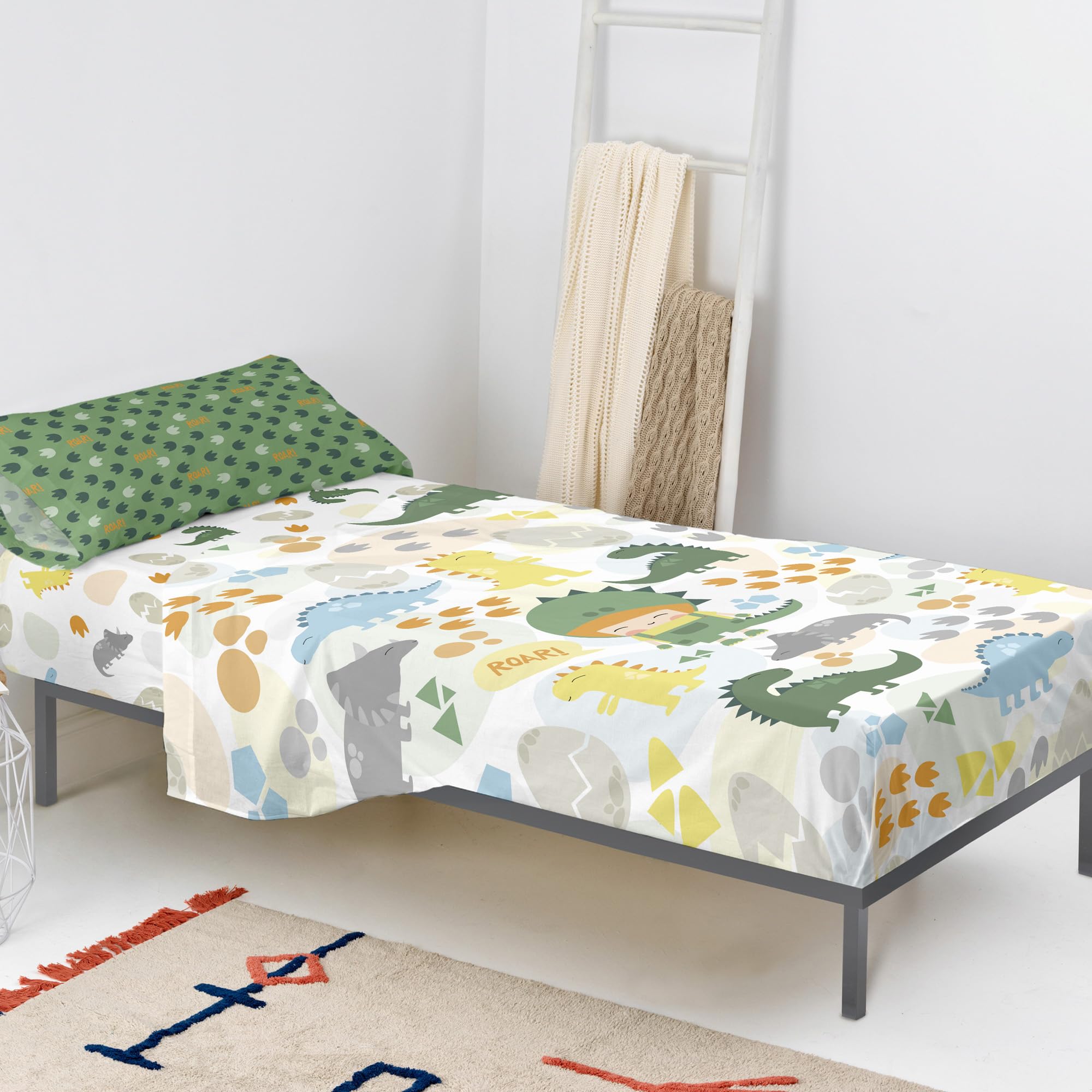 Juego de sábanas Happydino 160x270 cm pour chambre d'enfant