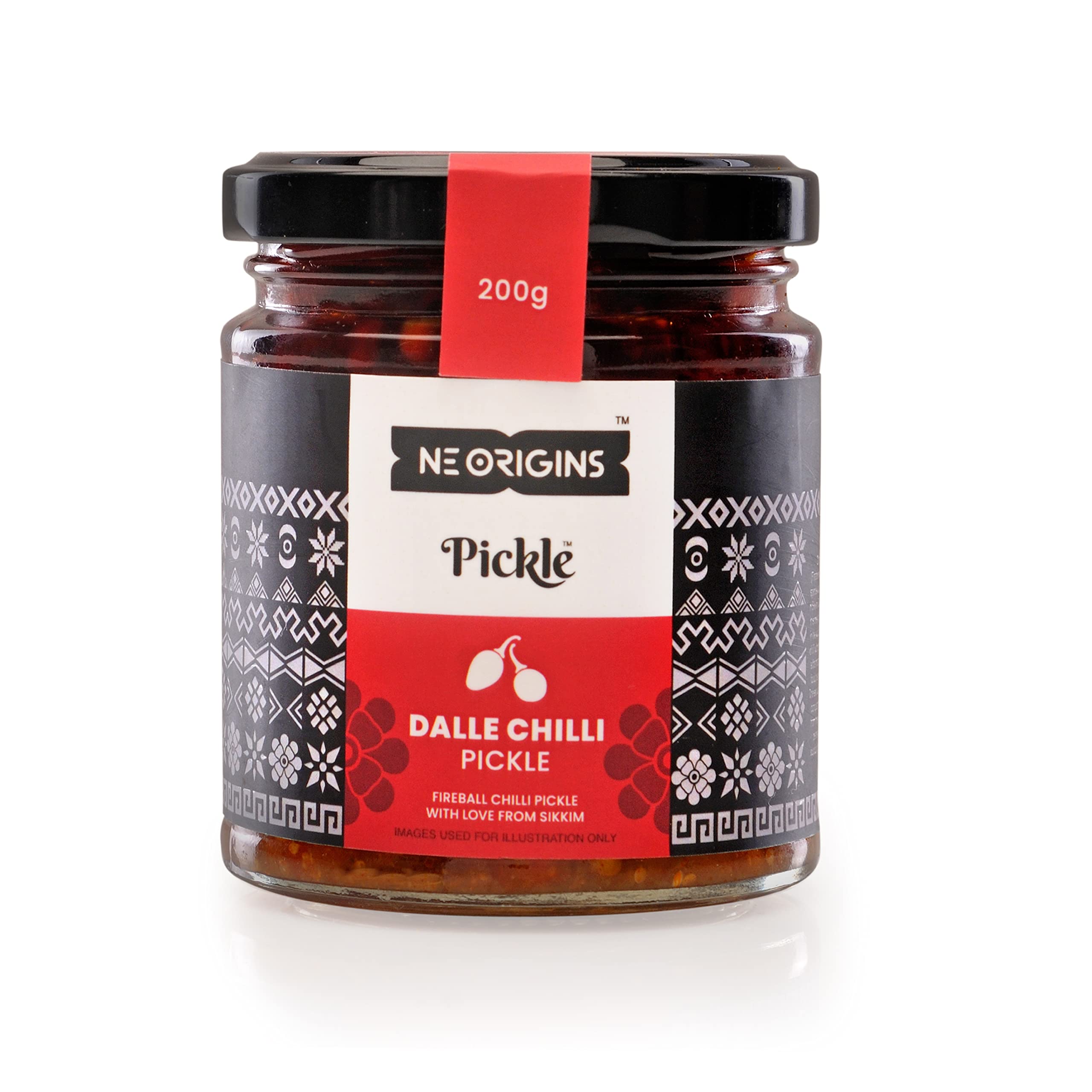 NE Origins - Dalle Chilli Pickle, 200 Gm| Khursani Sourced From Sikkim | Spicy, Hot And Tangy From Sikkim