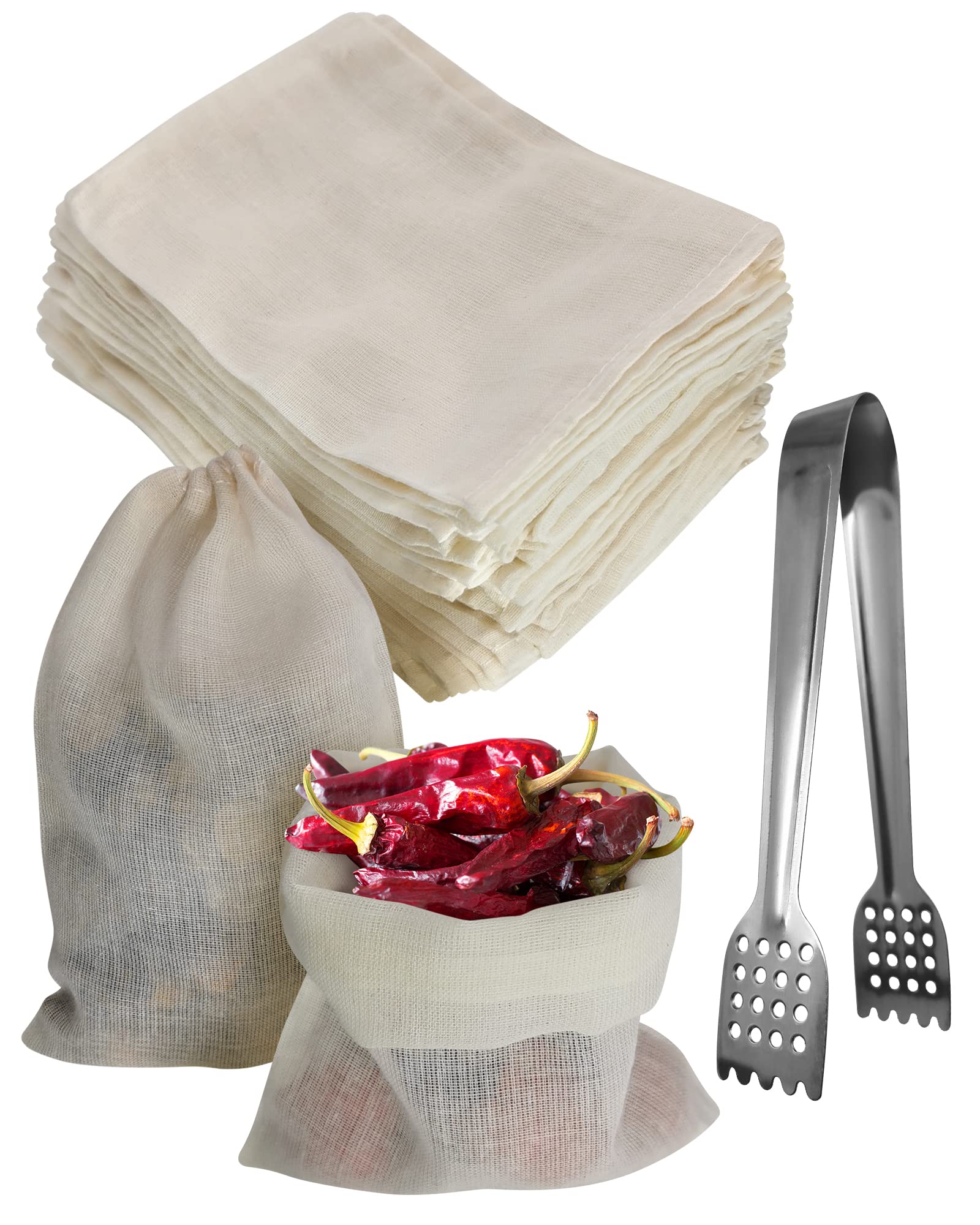 Bolsas de cocina para eliminar residuos en caldos y preparar baños de hierbas sin ensuciar