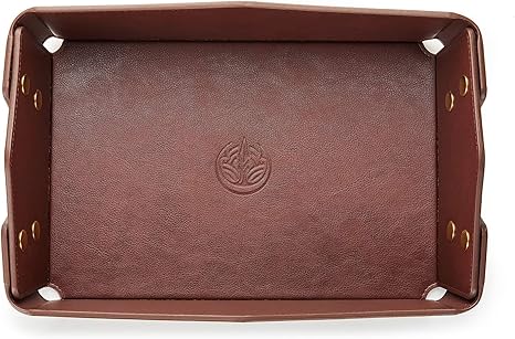 Amazon 小物入れ トレー リモコン収納 アクセサリートレイ Pu革 長方形 収納ボックス 小物収納 インテリア 小物置き 鍵置き 玄関収納 ダークブラウン ジュエリー収納 オンライン通販