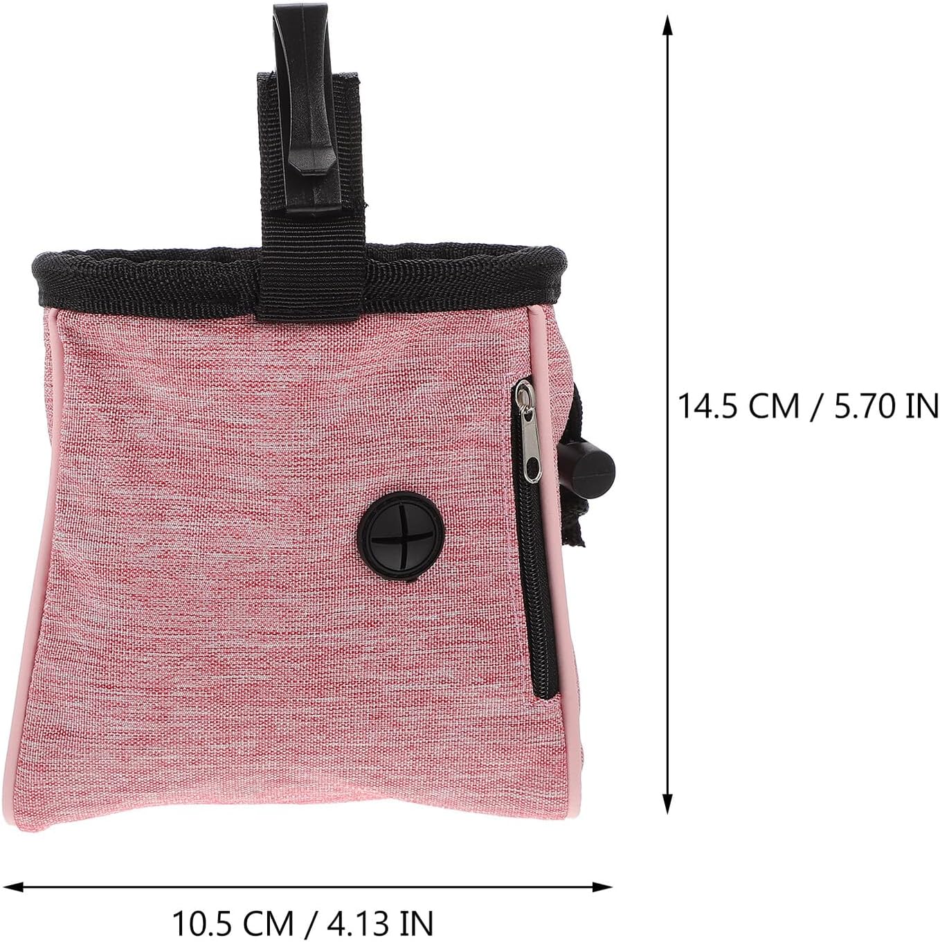 YARNOW Dog Treat Waist Bag Puppy Treat Pouch Oxford Cloth Sturdy Outdoor Training Snack Pouch for Dogs and Cats with Clip, Lightweight Pet Food Storage for Walking and Travel