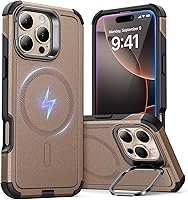 Vista 49 de ESR Funda magnética resistente para iPhone 13 Pro con soporte, protección contra caídas de grado militar de 23 pies, compatible con accesorios