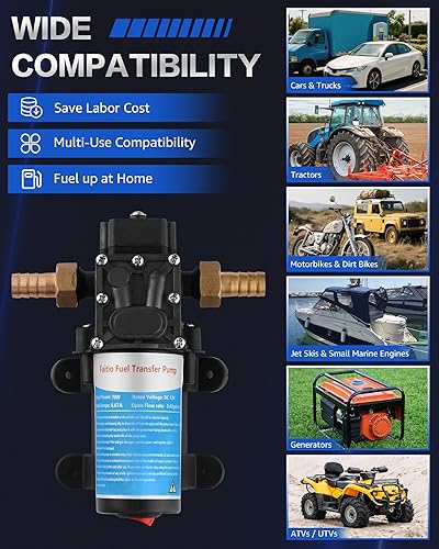 Miniatura 7 de Bomba de transferencia de combustible 12V 70W